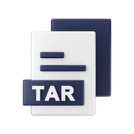 Tar File  3D Illustration