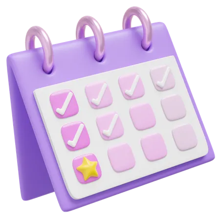 Asignación de calendario  3D Icon