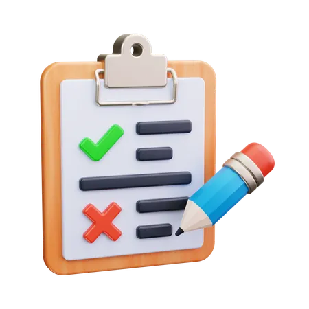 Verificación de tarea  3D Icon