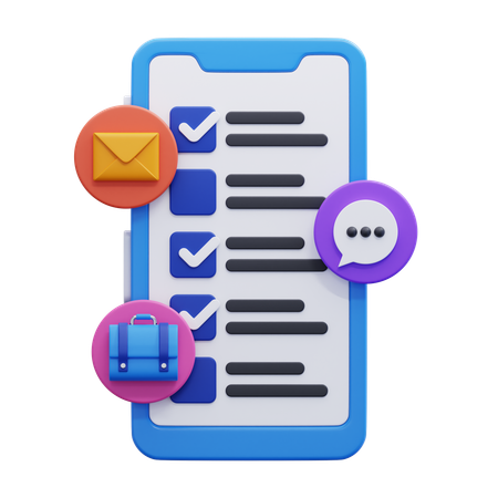 Tarea en línea  3D Icon