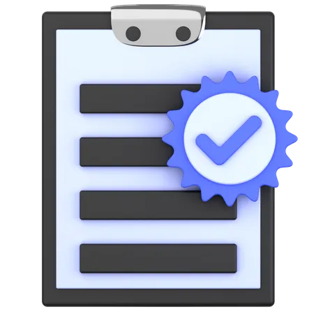 Tareas verificadas  3D Icon