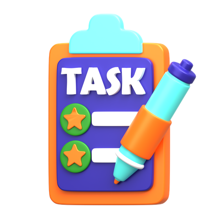 Tarefa  3D Icon