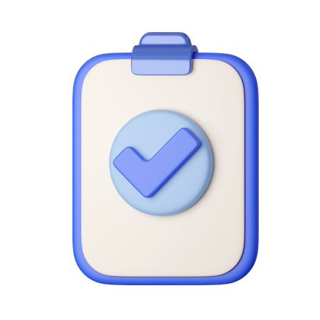 Tarefa aprovada  3D Icon