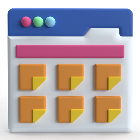 Tarefa da web  3D Icon