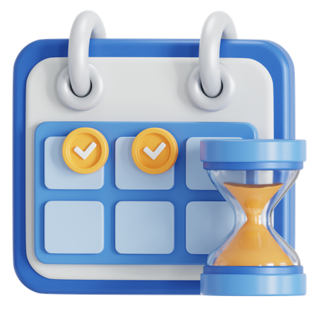 Tarefa mensal  3D Icon