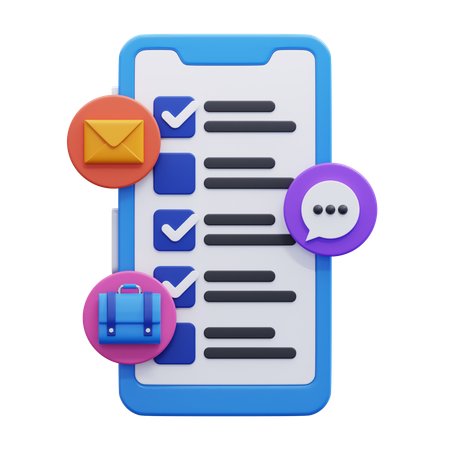 Tarefa on-line  3D Icon