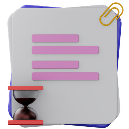 Tarefa pendente  3D Icon