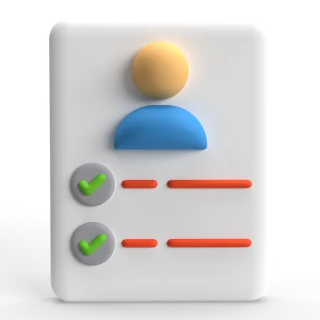 Tick de tarefa  3D Icon