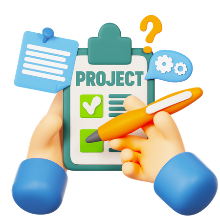 Tarefas do projeto de destino comercial  3D Icon