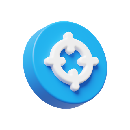 目標  3D Icon