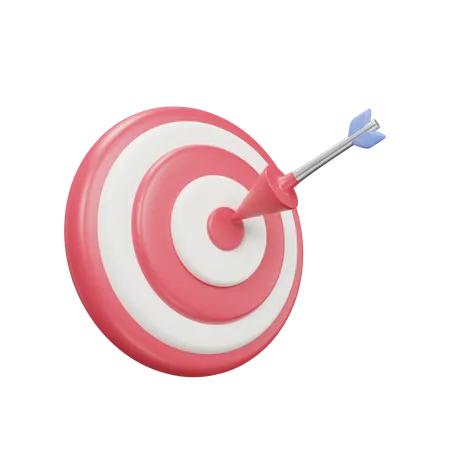 Dart On Target Icon Illustration 3 D Rendering For Business 3D Icon
