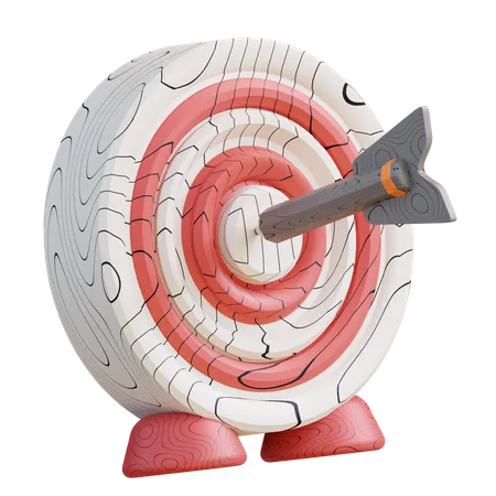 3 D Illustration Of Target 3D Icon