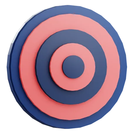3 D Render Target Illustration 3D Icon