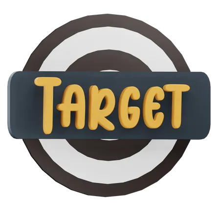 3 D Illustration Target Text With Transparent Backgroundhttps Contributor Iconscout Com 3 D Draft 50 Dfb 2 C 0 34 Fc 11 Ee 9 F 80 0242 Ac 140003 3D Icon