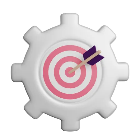 Target Aim Achievement 3D Icon