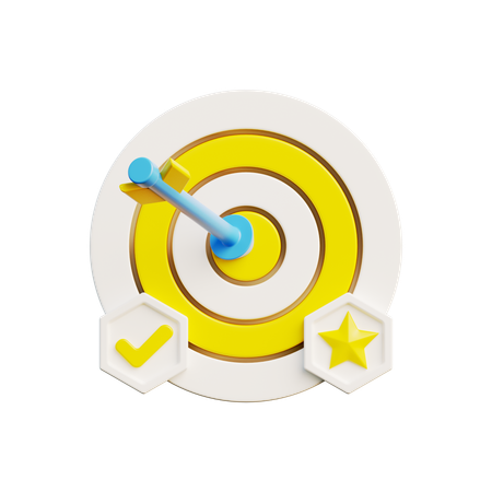 Target Achieved  3D Icon