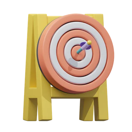 Target Achievement Goals  3D Icon