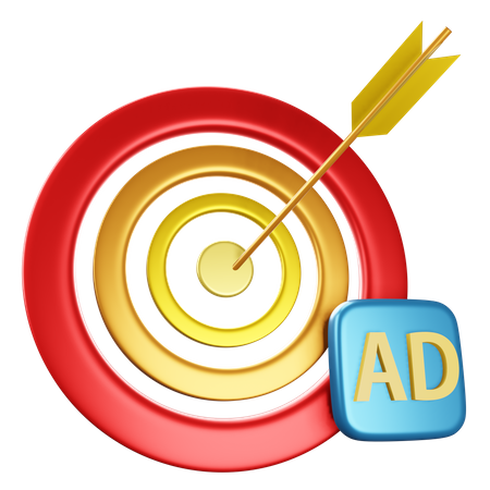 Target Advertising  3D Icon