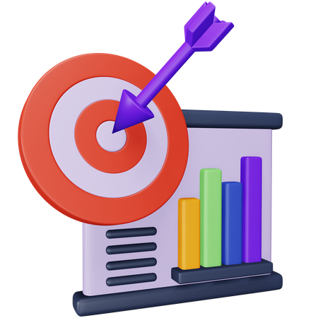 Target Analysis  3D Icon