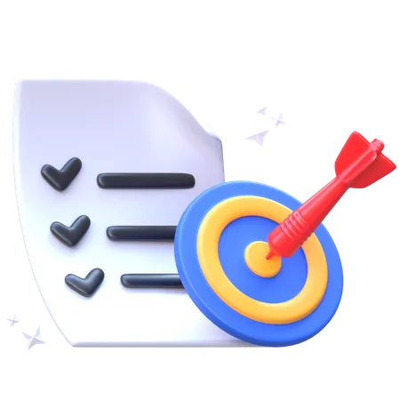 Target Analysis  3D Icon