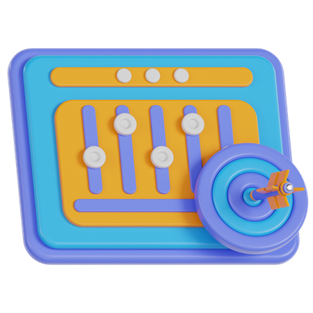 Target Analysis  3D Icon