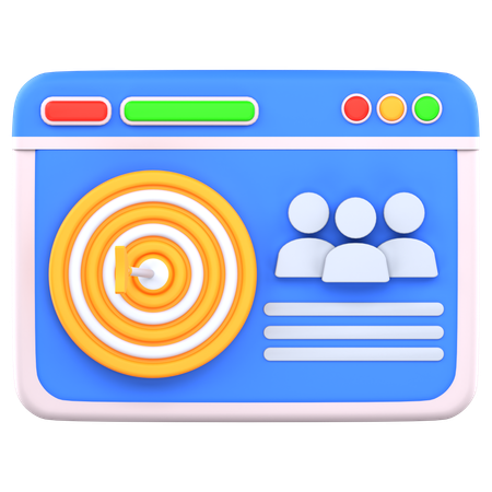 Target analysis  3D Icon