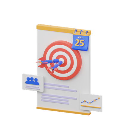 Target Analysis  3D Illustration