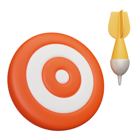 Target And Dart  3D Icon