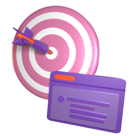 Target And Payment  3D Icon