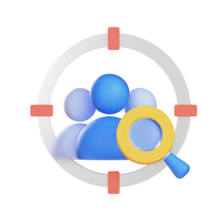 Target Audiance  3D Icon