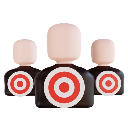 Target audiance  3D Illustration