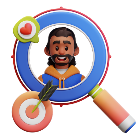 TARGET AUDIENCE  3D Icon