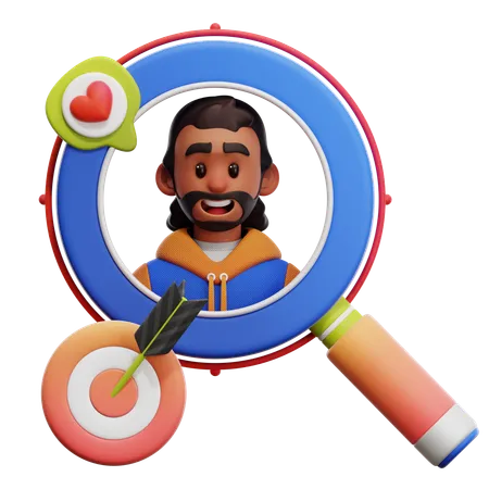 TARGET AUDIENCE  3D Icon