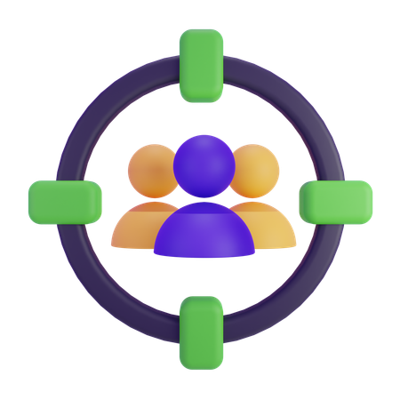 Target Audience  3D Icon