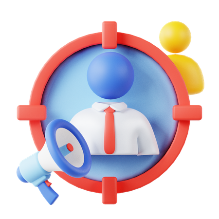 Target Audience  3D Icon