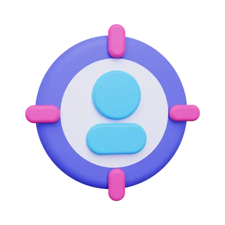 Target Audience Icon 3D Illustration