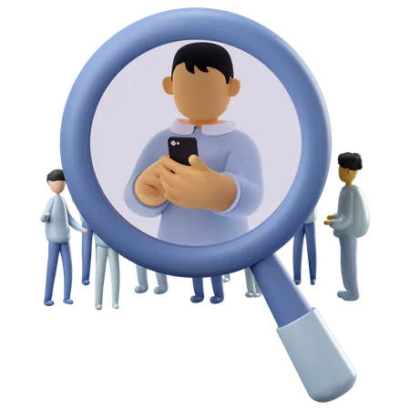 Target audience identification  3D Icon