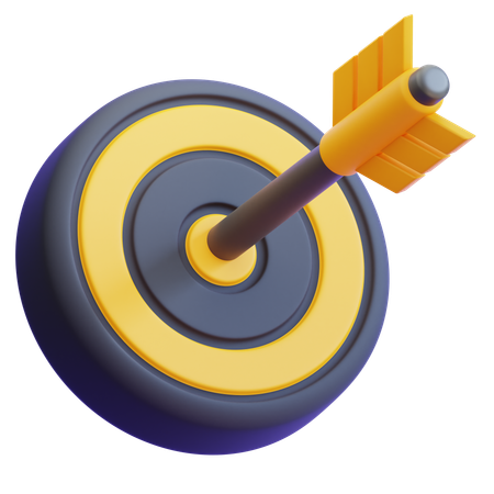 Target black  3D Icon