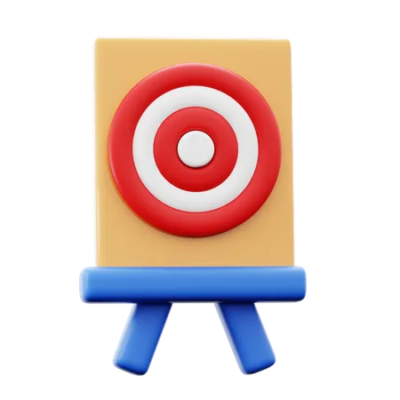 Target Aim Board Accuracy Arrow Sport Game Equipment 3 D Icon Illustration Render Design 3D Icon