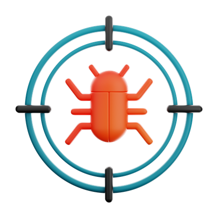 Target Bug  3D Icon