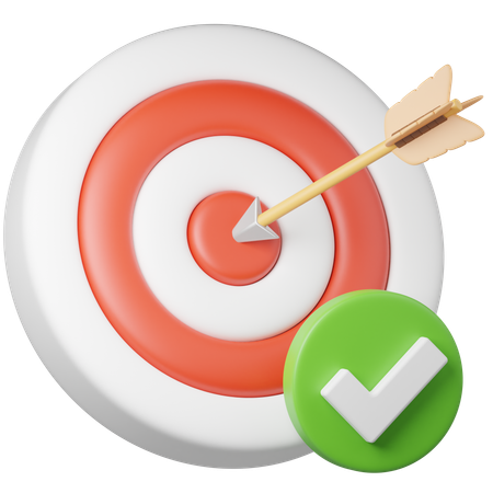 Target Check  3D Icon