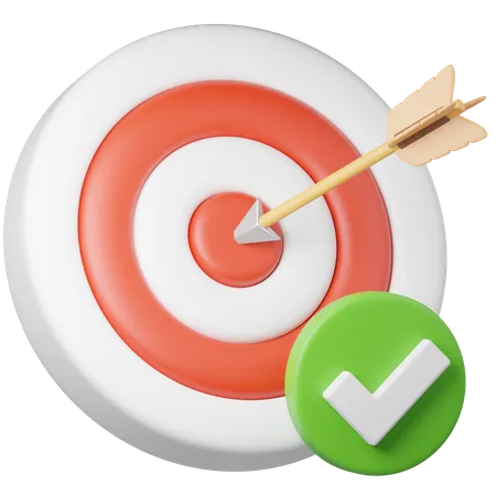 Target Check  3D Icon