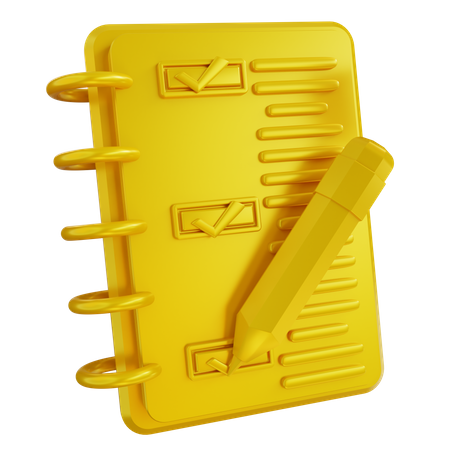 Target Checklist  3D Icon