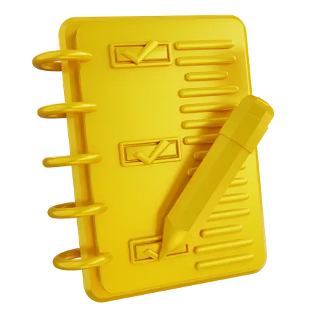 Target Checklist  3D Icon