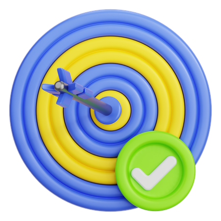 Target Checkmark  3D Icon