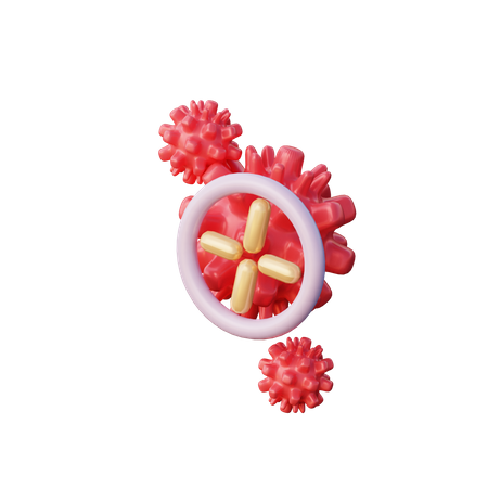 Target Coronavirus  3D Illustration
