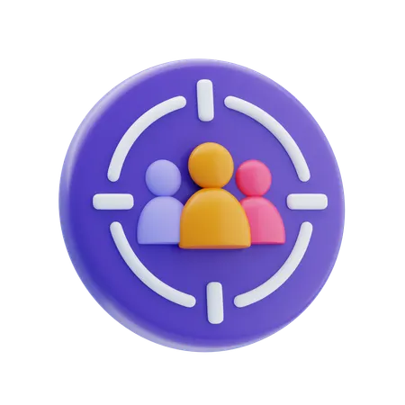 Target Customer  3D Icon