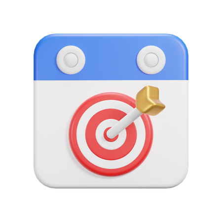 Target Day  3D Icon