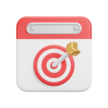 Target Day  3D Icon