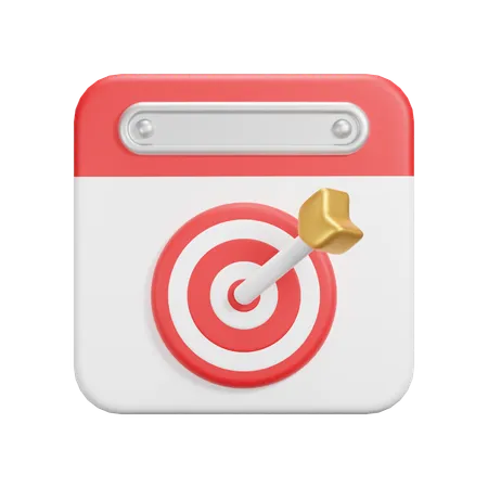 Target Day  3D Icon